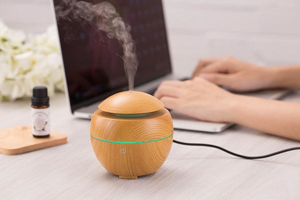 mini wooden color design office aroma diffuser